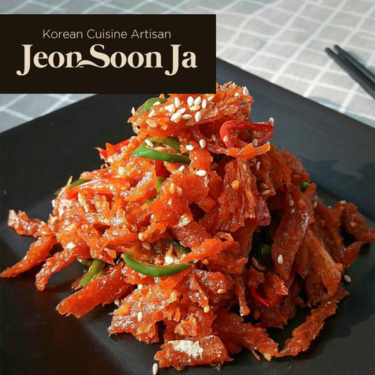 JEON SOON JA Stir-Fried Dried Pollack 100g / 0.22lb