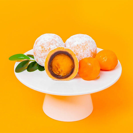 [NEW] Persimmon sweet red bean mochi with Korean ingredients 100g / 0.22lb