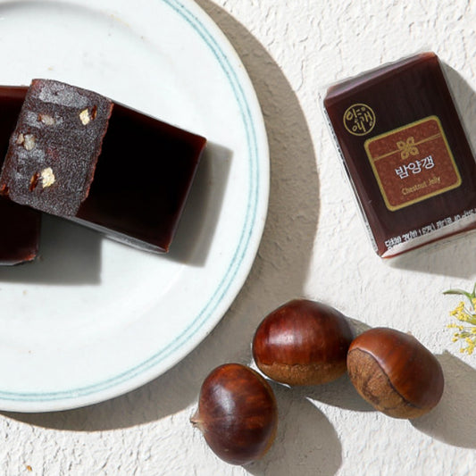 [NEW] Sweet red bean jelly (yanggaeng) with chestnut & walnut 40g*6ea total 240g / 0.53lb