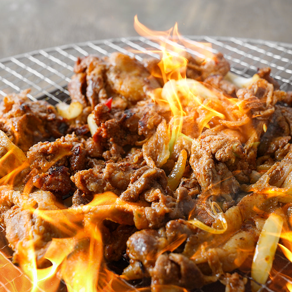 Bukseong-ro Briquette Grilled Bulgogi, the taste of direct fire / 300g ...