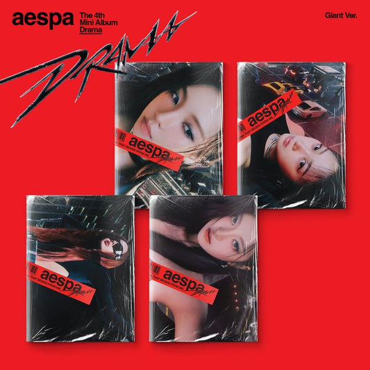 [KOOKSAN Special Gift] aespa - The 4th Mini Album [Drama] (Giant Ver.)(Random ver)