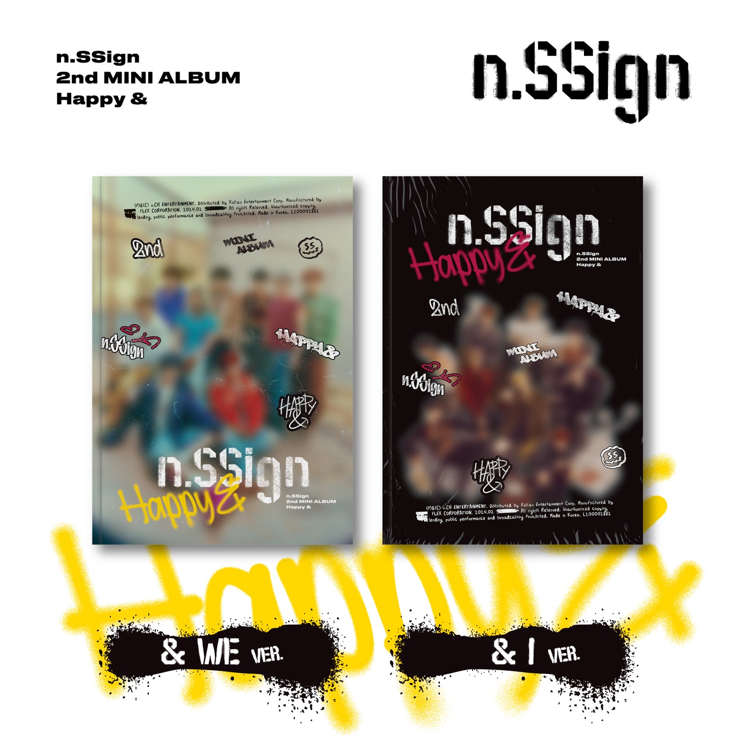 n.SSign - 2nd mini Album 'Happy &' (& WE / & I ver.)(Random)