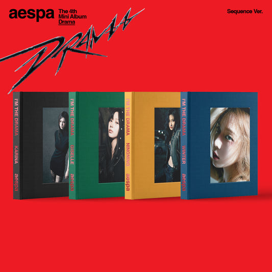 [KOOKSAN Special Gift] aespa - The 4th Mini Album [Drama] (Sequence Ver.)(Random ver)