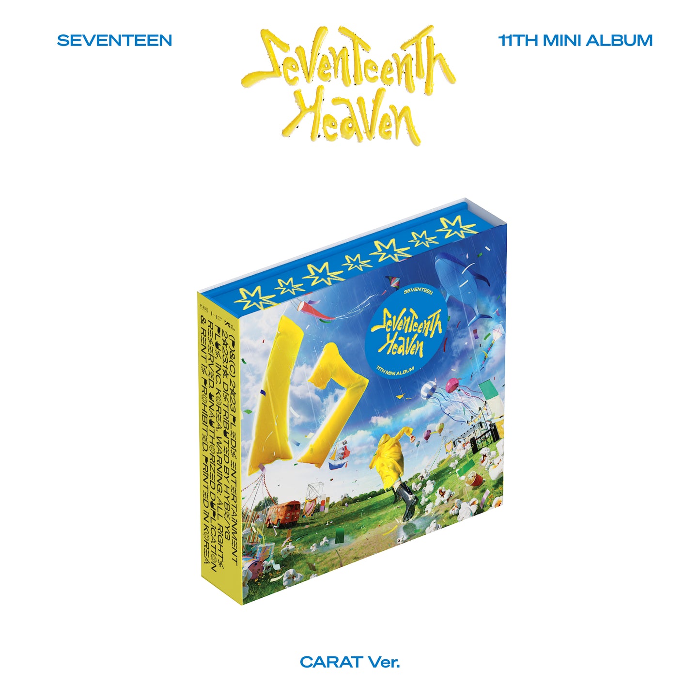 [국산 특별한 선물] 세븐틴 11집 미니앨범 - SEVENTEENTH HEAVEN (CARAT VER.)