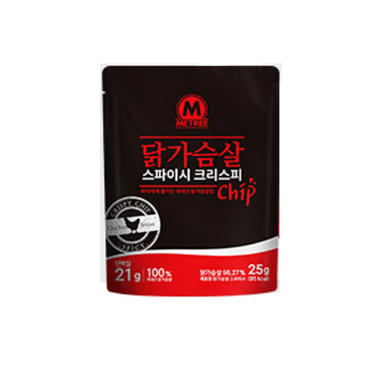 [METREE]  Chicken Breast Crispy Chips Spicy 25g / 0.05lb