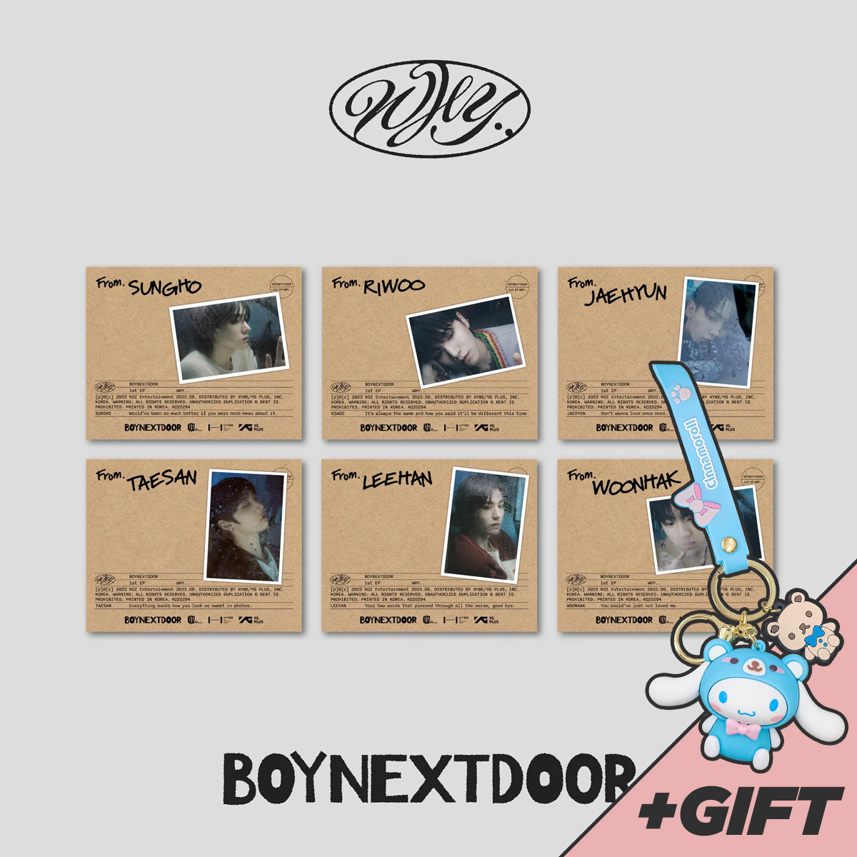 [KOOKSAN Special Gift] BOYNEXTDOOR 1ST EP ALBUM - WHY.. (LETTER VER.)